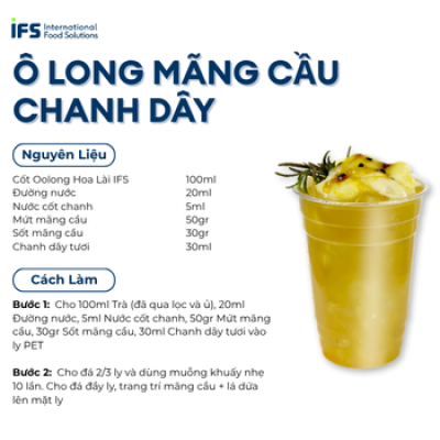 Công Thức Ô Long Mãng Cầu Chanh Dây