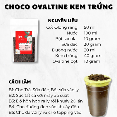 Công thức CHOCO OVALTINE KEM TRỨNG