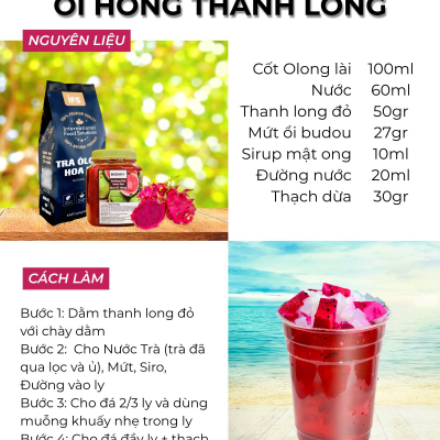 Công thức ỔI HỒNG THANH LONG