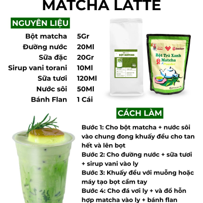 Công thức MATCHA LATTE