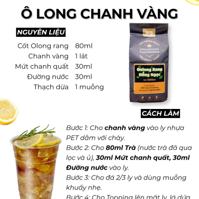 Công thức Ô LONG CHANH VÀNG